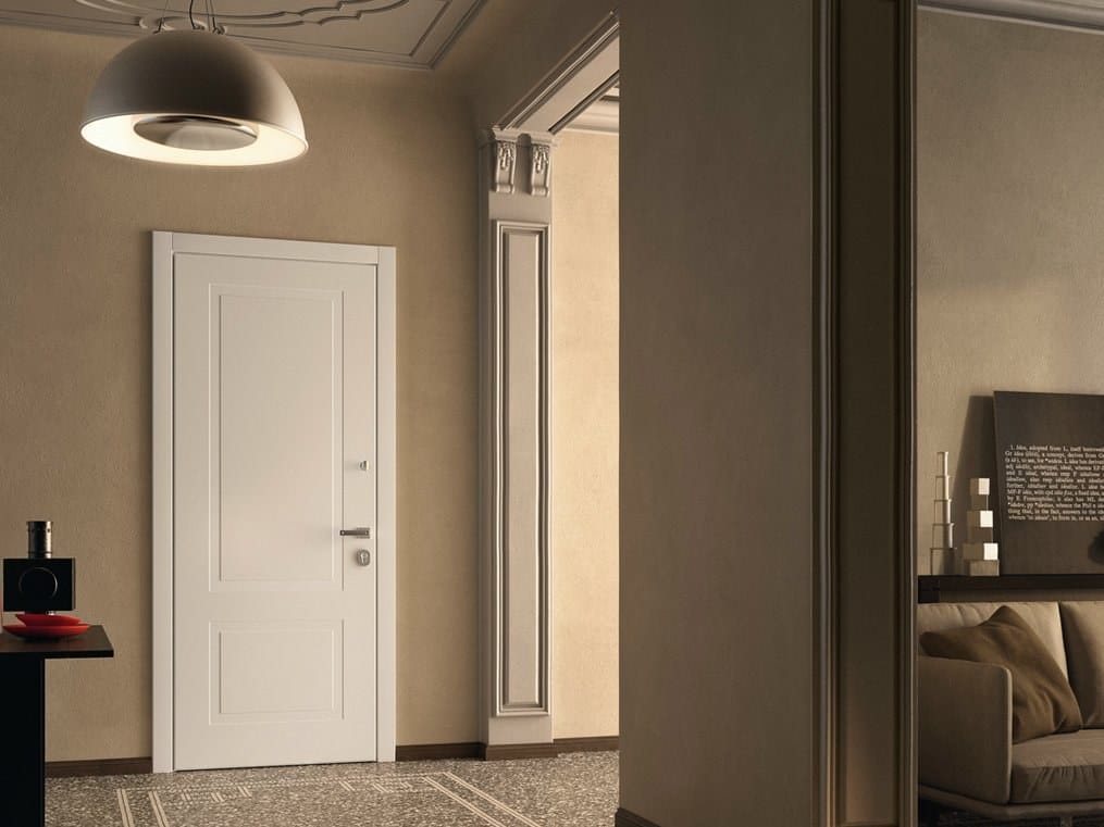 Лакированная бронированная входная дверь в классическом стиле GAROFOLI Sovrana ARCH-00063666 - Вид №6