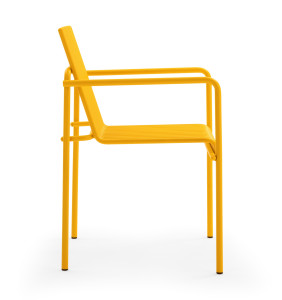 Стальной стул с порошковым покрытием с подлокотниками