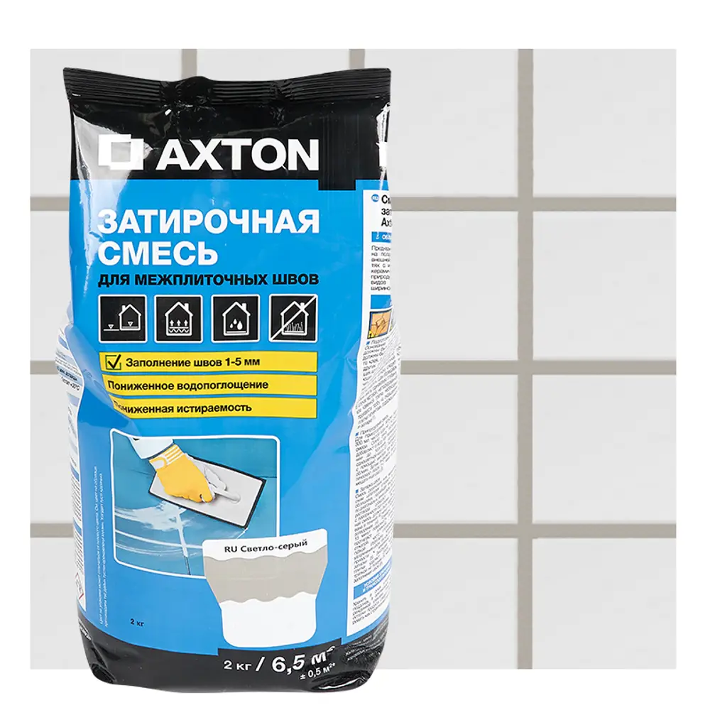 Цементная затирка Axton A110 для идеальных межплиточных швов 82403003 STLM-0026638