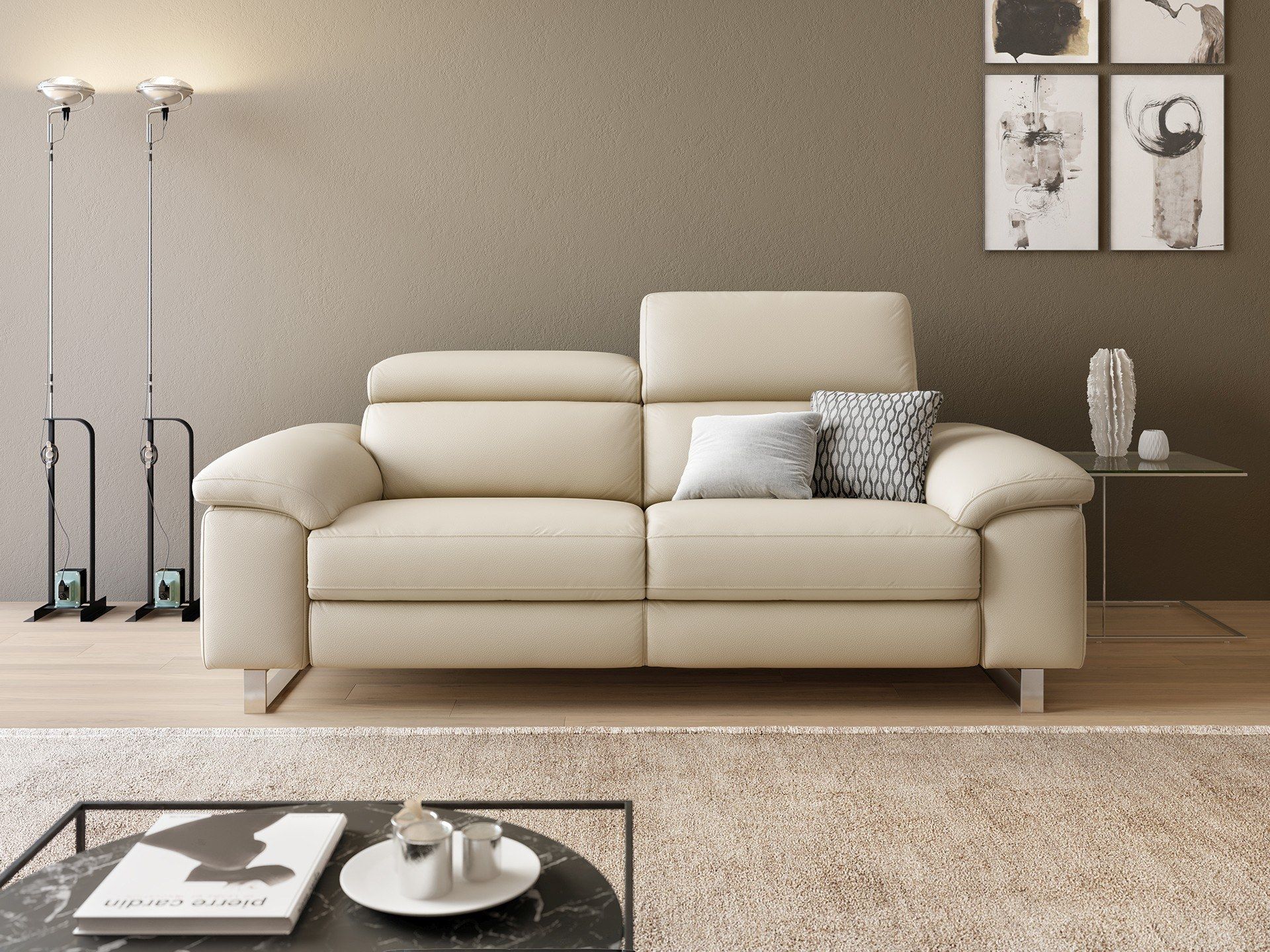 2-местный кожаный диван Sofanella SAVONA ARCH-00026790 - Вид №3