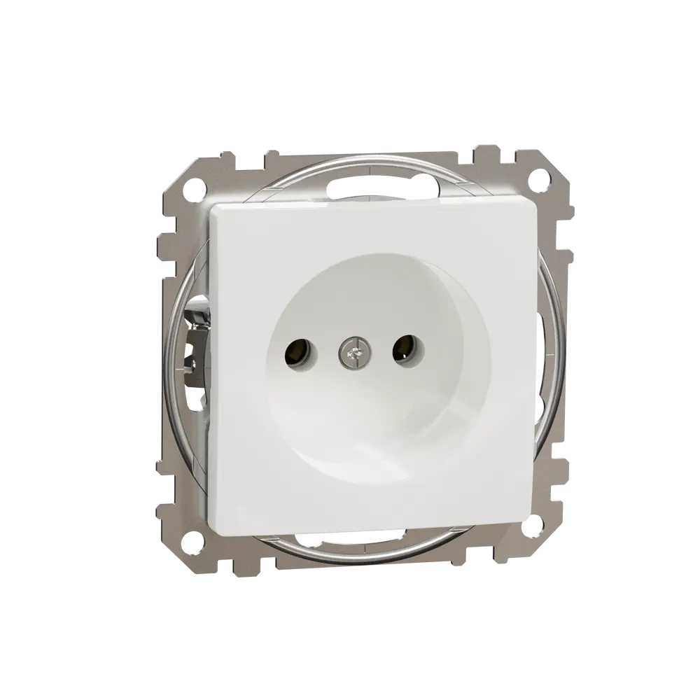 Розетка встраиваемая Systeme Electric Sedna Design  без заземления, цвет белый STLM-2146093 - Вид №1