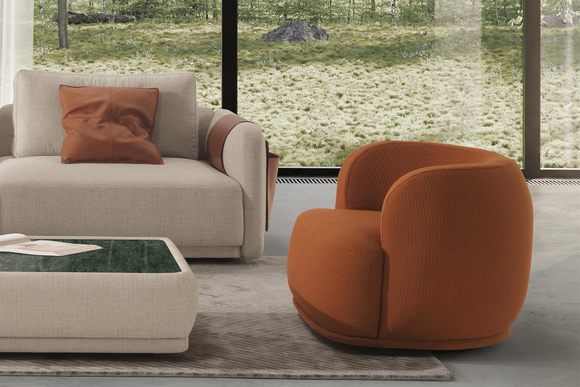 Съемное кресло из ткани CTS SALOTTI Навона ARCH-00123111 - Вид №1