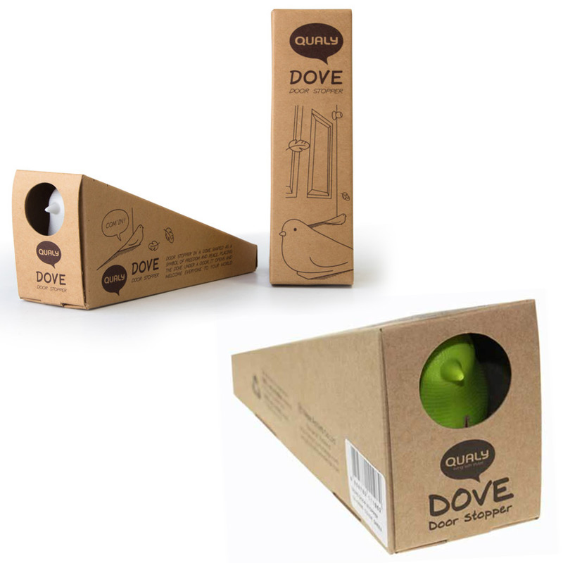 QL10095-WH Подпорка для двери dove белая Qualy  - Вид №4