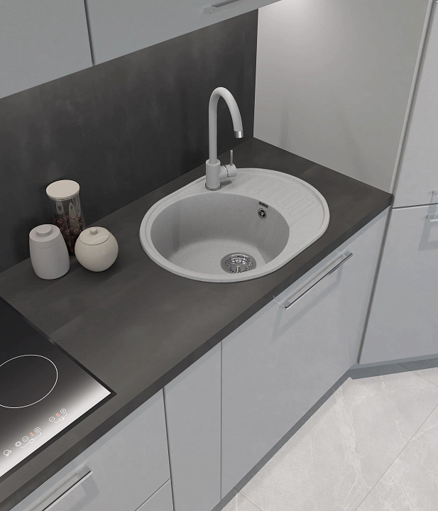 Кухонная мойка Кварц QUARZ S392 GranFest 58-S392 - Вид №5