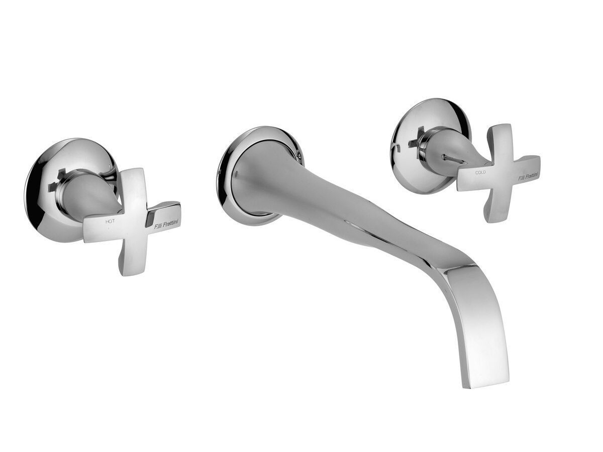 Настенный смеситель для раковины без слива с отдельными розетками Rubinetterie Frattini Lucrezia ARCH-00084520 - Вид №1