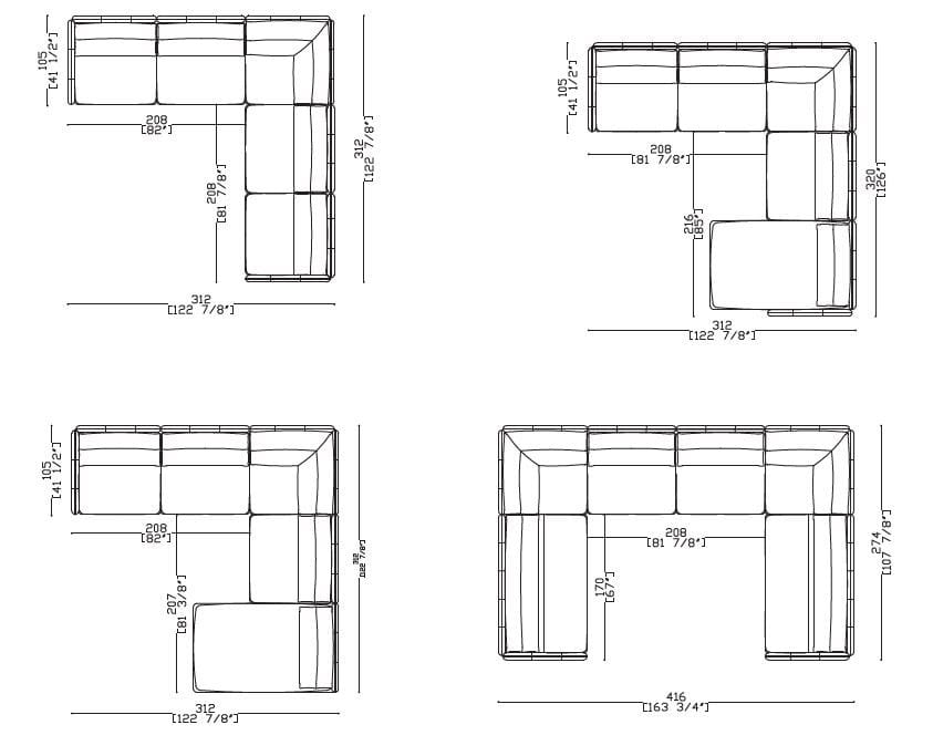 Угловой диван с полуостровом Sicis ARCH-00114699 - Вид №7