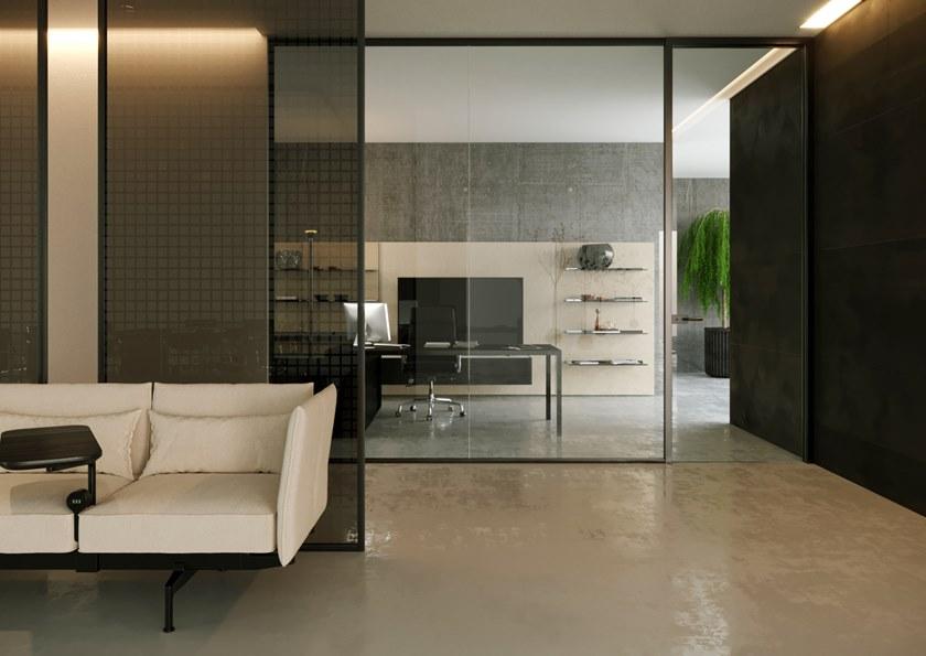 Elitable Стеклянная звуконепроницаемая сдвижная стена для офиса sun-id-1435429 - Вид №5