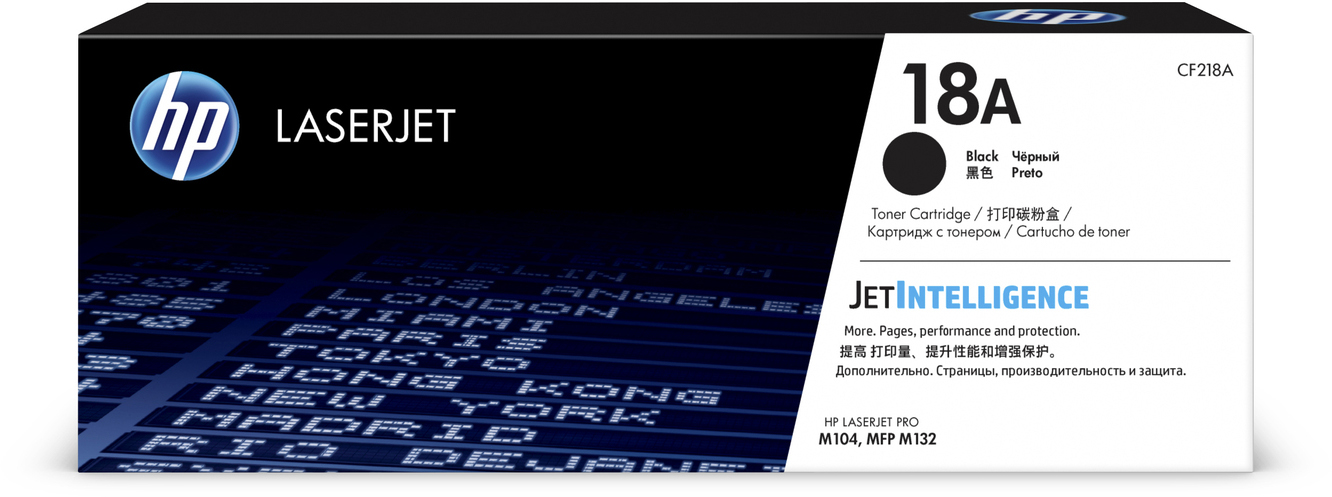 CF218A 18a black original laserjet toner cartridge () HP Santreyd 
