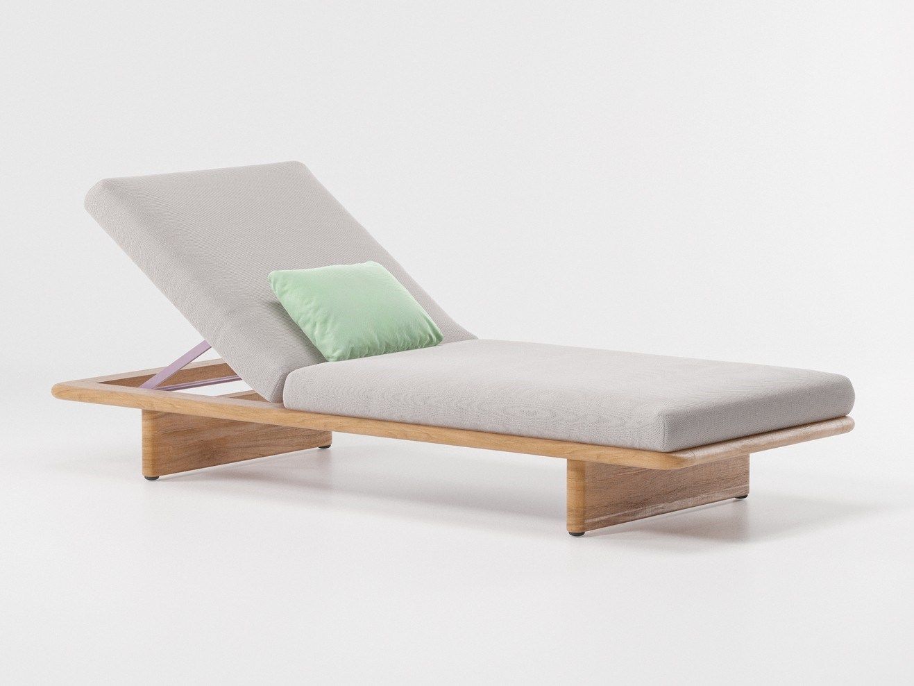 Садовая кровать с откидной спинкой из ткани Kettal сетка ARCH-00086436 - Вид №1