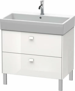 BR443502222 Тумбочка напольная Brioso #BR4435 784 x 459 мм Белый глянцевый декор