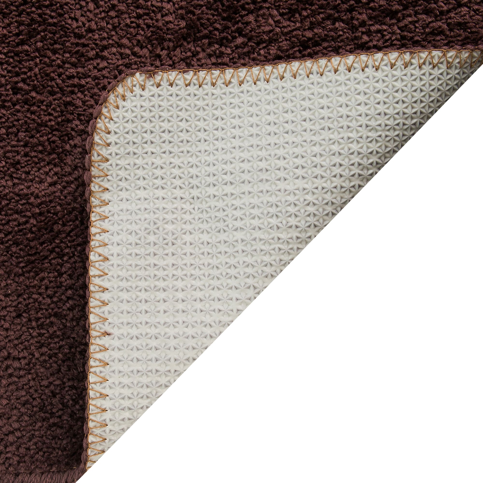 82490619 Коврик для ванной комнаты 45x70 см цвет коричневый PRESTO Santreyd  - Вид №2