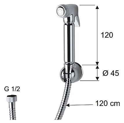 Набор гигиенический Remer RR 332 332OR (лейка, шланг) RR 332 332OR 1143115 - Вид №1