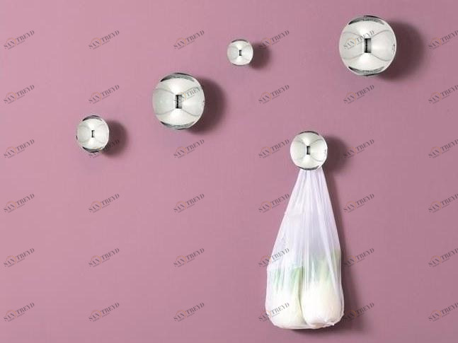 HIRO Настенная вешалка из нержавеющей стали sun-id-1403398