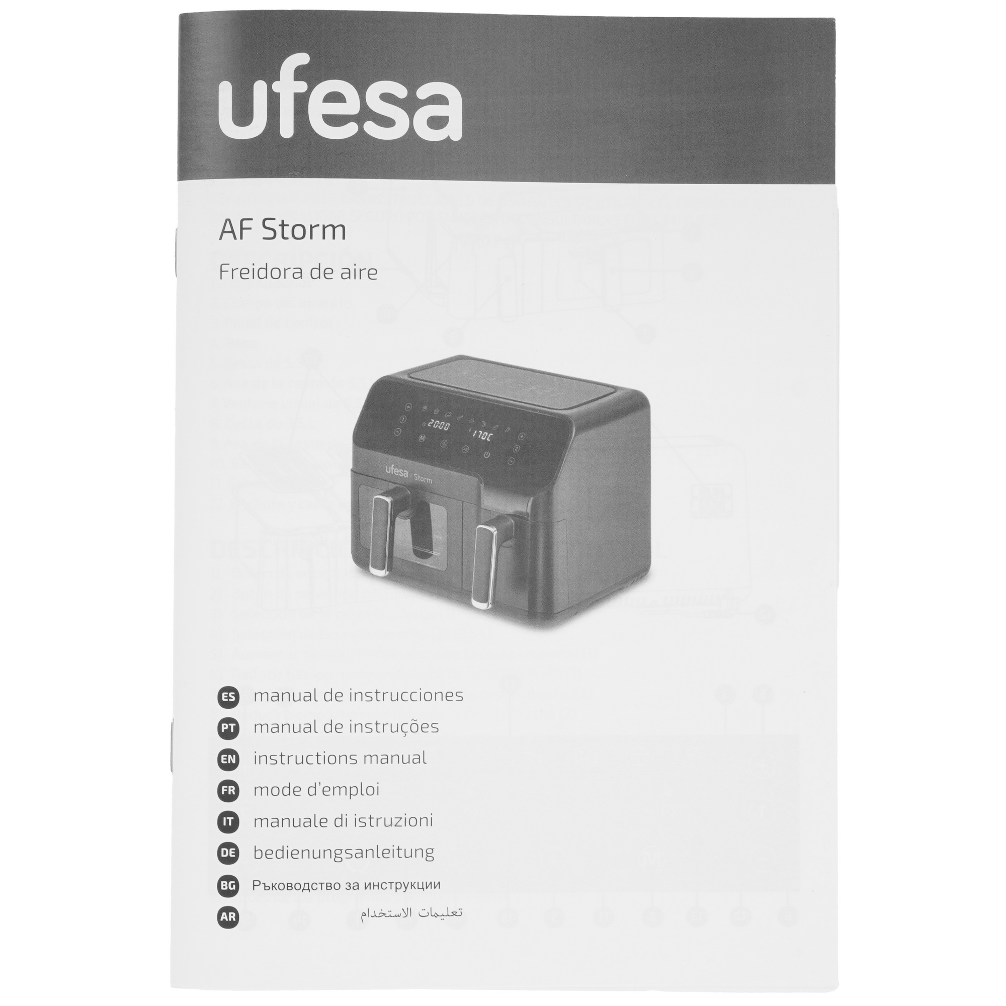 9277370 Аэрогриль Ufesa Storm черный STDN-0031496 - Вид №6