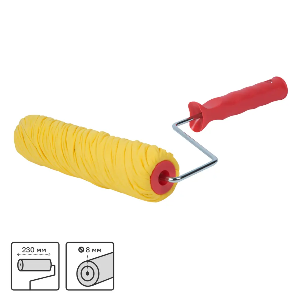 Фактурный валик PQTOOLS «Диагональ» для декоративной штукатурки 230 мм 15076964 STLM-0005308