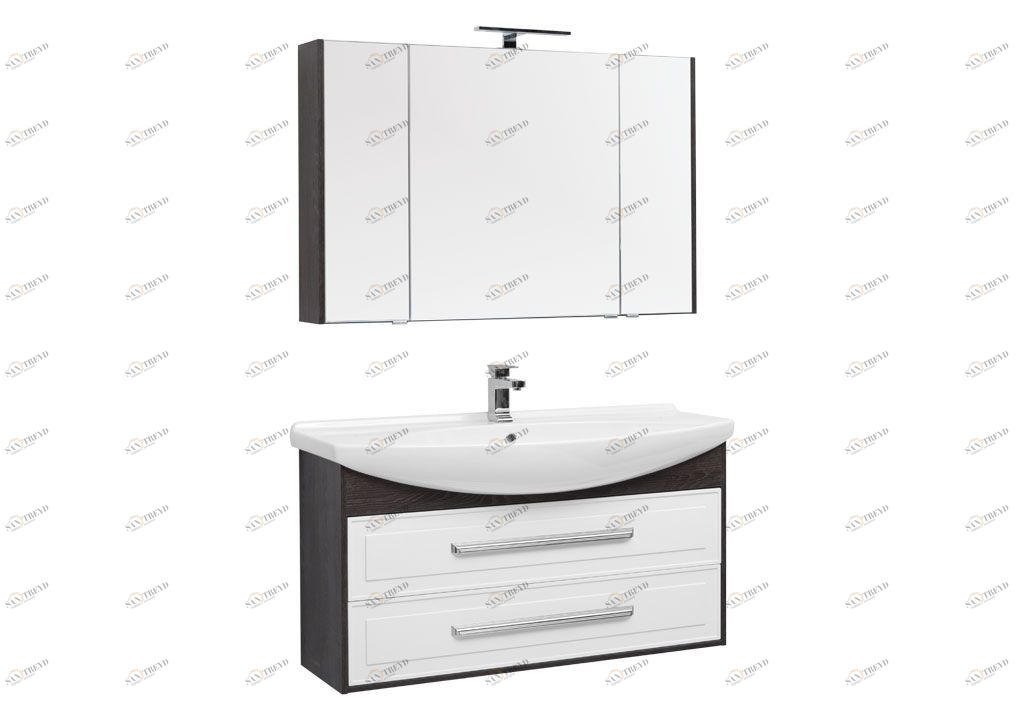 Мебель для ванной Aquanet Остин 120 дуб кантербери/белый 00213133