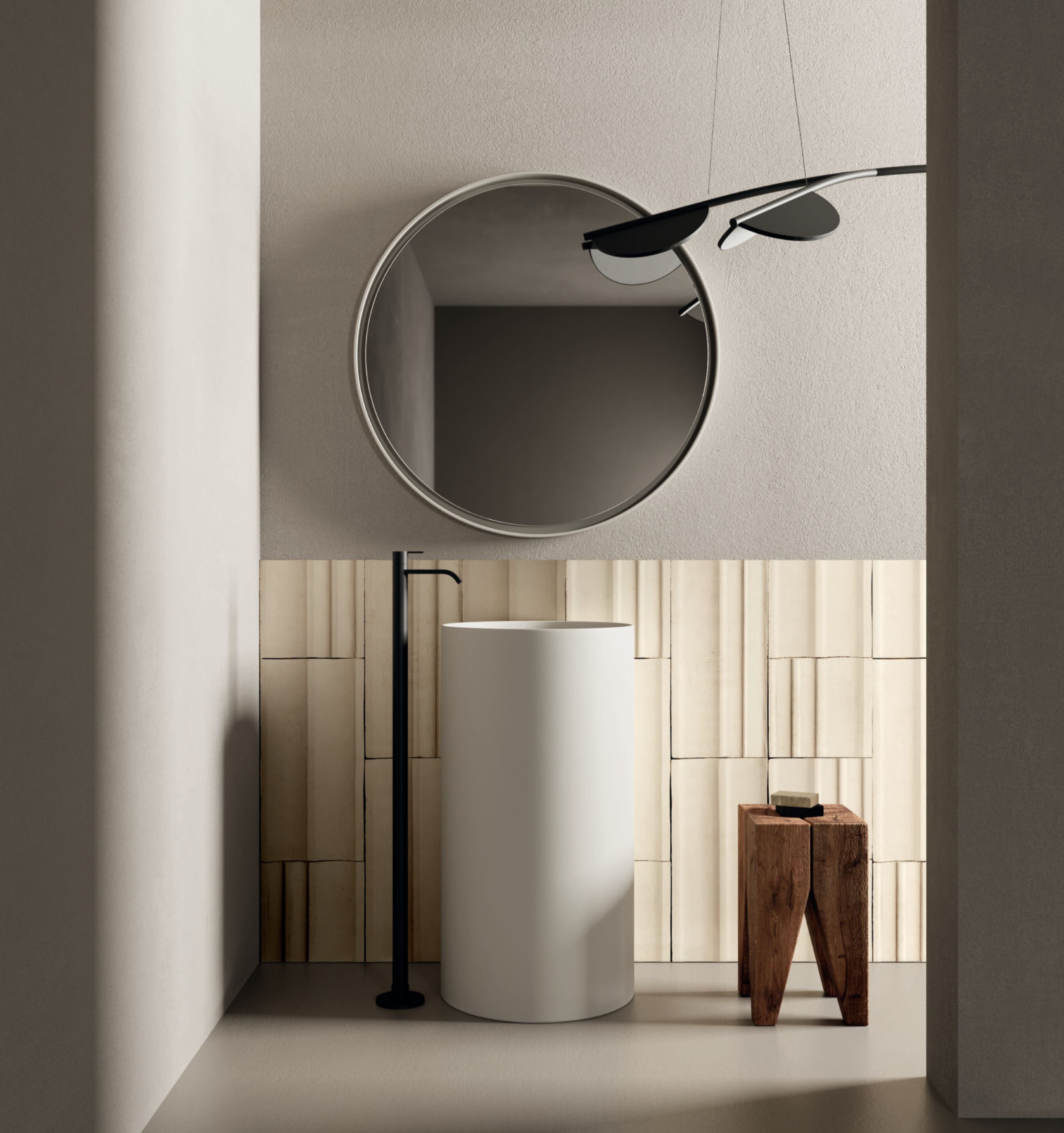 Керамическая круглая отдельно стоящая раковина Nic очевидный ARCH-00070023 - Вид №2