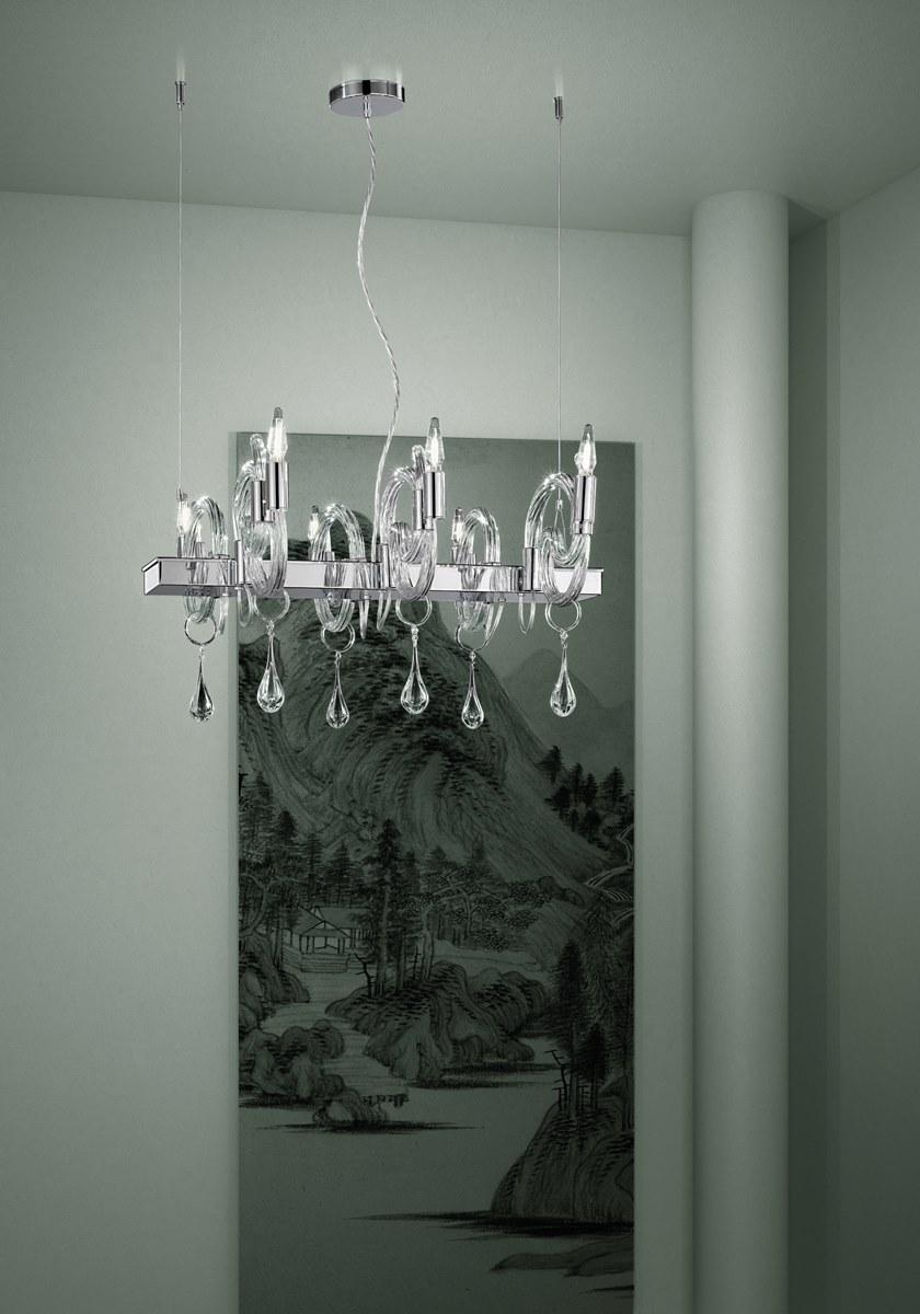 Sylcom Подвесной светильник из стекла с кристаллами Street 2000 - Вид №1