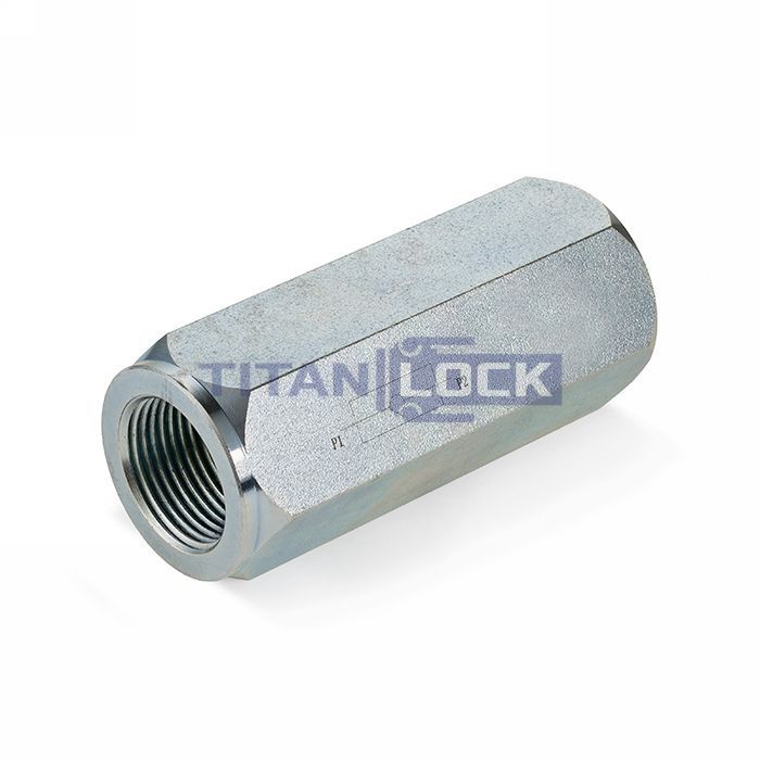 Гидравлический обратный клапан, 3/8", BP/BP, сталь, TLHPCV3/8FF TITAN LOCK  - Вид №1