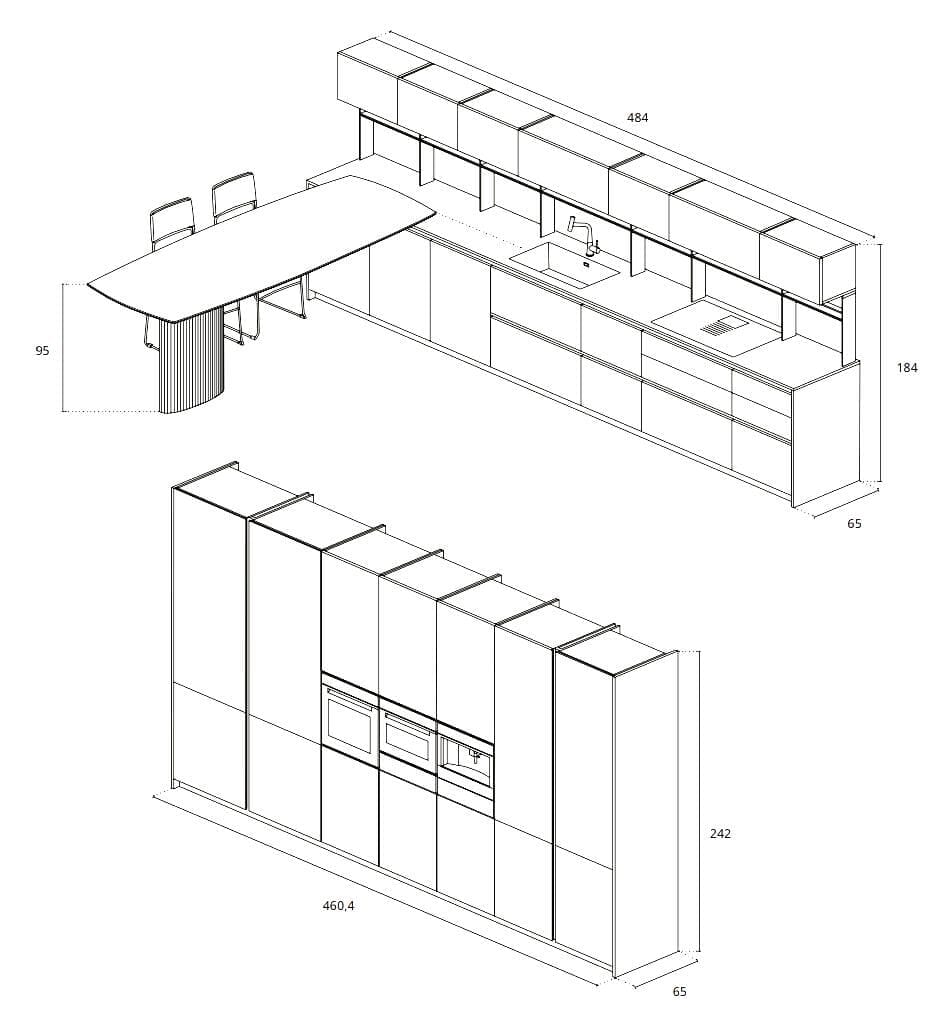 Встроенная кухня Febal Casa Origina ARCH-00145463 - Вид №31