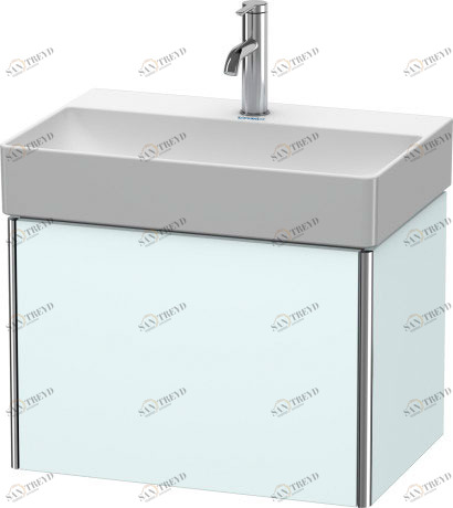 XS406700909 Тумбочка подвесная компакт XSquare #XS4067 584 x 390 мм Светло-голубой матовый декор Duravit