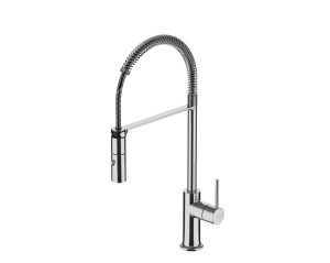 Однорычажный смеситель для кухни с выдвижным ручным душем