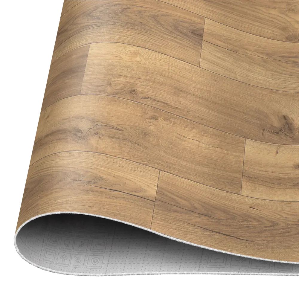 Линолеум полукоммерческий KREAFORTA «Миас» 32 класс, 3 м, рисунок дерево 89427476 STLM-1569280 - Вид №1