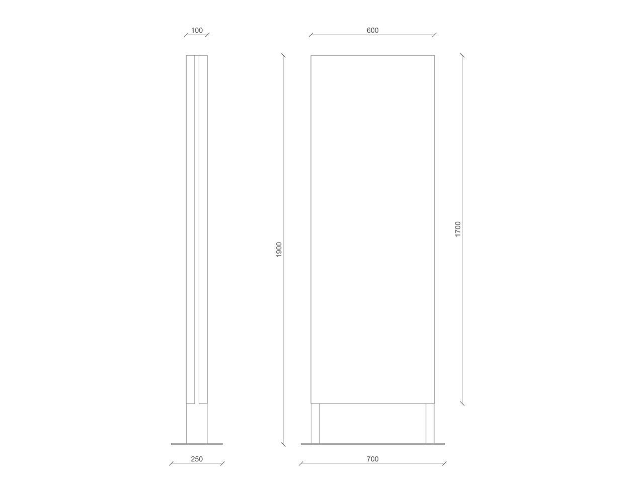 Самонесущий Тотем из штампованного листового металла Lazzari BERLINO ARCH-00143724 - Вид №2
