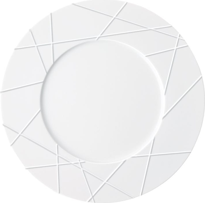 73124 Sieger by Furstenberg Тарелка подстановочная с рельефом Sieger by Furstenberg "Мой фарфор! Белый декор" 32см Фарфор 