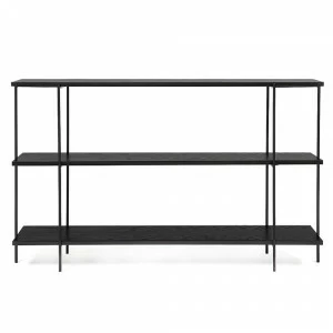 Стеллаж черный низкий Florian black INTELLIGENT DESIGN  260789 Черный