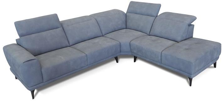 Rossini Sofas Угловой кожаный диван с подголовником sun-id-1402771 - Вид №6