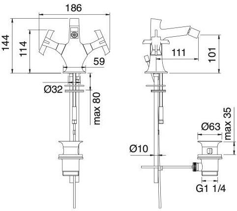 Rubinetterie Treemme Bridge  7824  - Вид №1