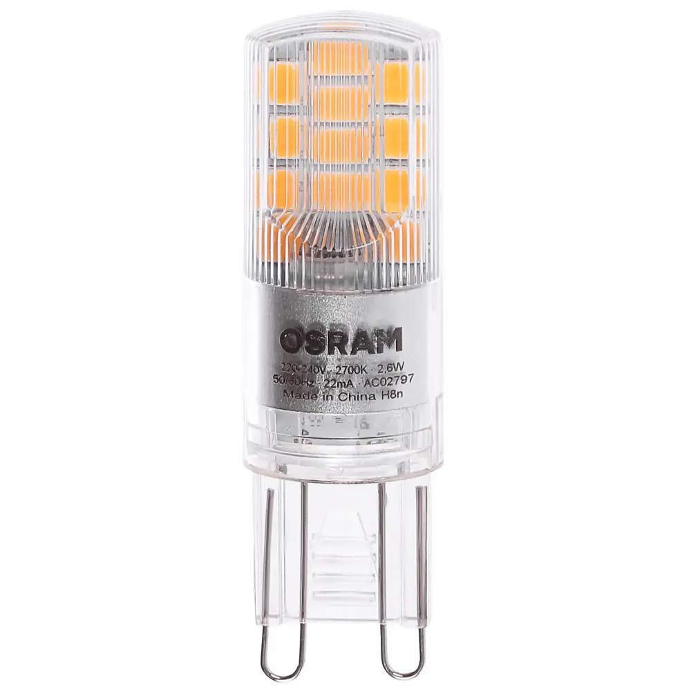 Лампа светодиодная Osram G9 2.6 Вт 320 Лм свет тёплый белый 81979089 STLM-2068101  - Вид №1