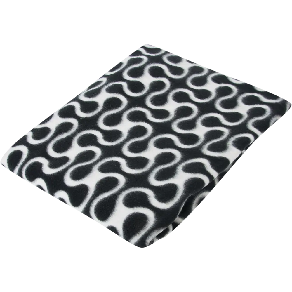 Плед «Сицилия» 130х170 см флис цвет черный BELEZZA STLM-2071407