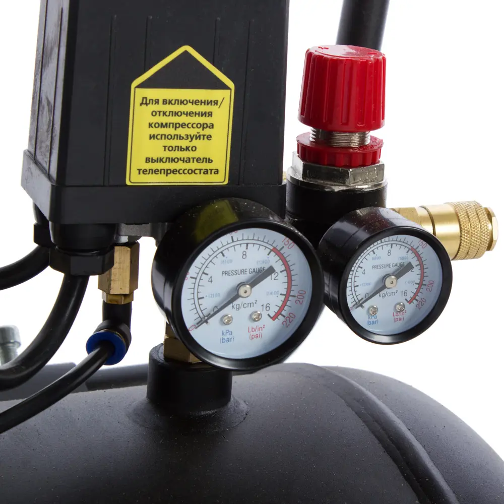 Компрессор масляный Интерскол 100 л 430 л/мин. 2.2 кВт STLM-2090280 - Вид №2