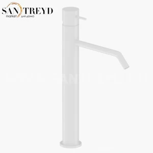 922730 Смеситель на раковину высокий без донного клапана, цвет Белый бархат Kerasan Nolita Италия