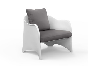 Стекловолокно садовое кресло с подлокотниками