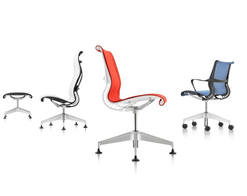 Herman Miller Эргономичное вращающееся офисное кресло из ткани с подлокотниками Setu sun-id-1496901 - Вид №24