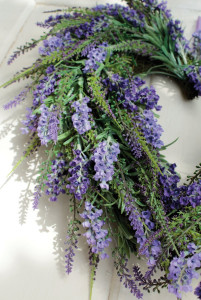 2903 220 a3 Сердце из искусственной лаванды, Ø 45 см, светло-фиолетовое H-andreas