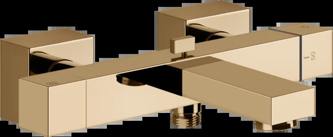 Смеситель для ванны 20111 735 Gessi Rettangolo k ТЕПЛАЯ БРОНЗА PVD