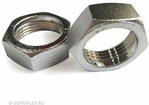 Накидная гайка латунная 2 1/2 дюйма Flexible hose Россия