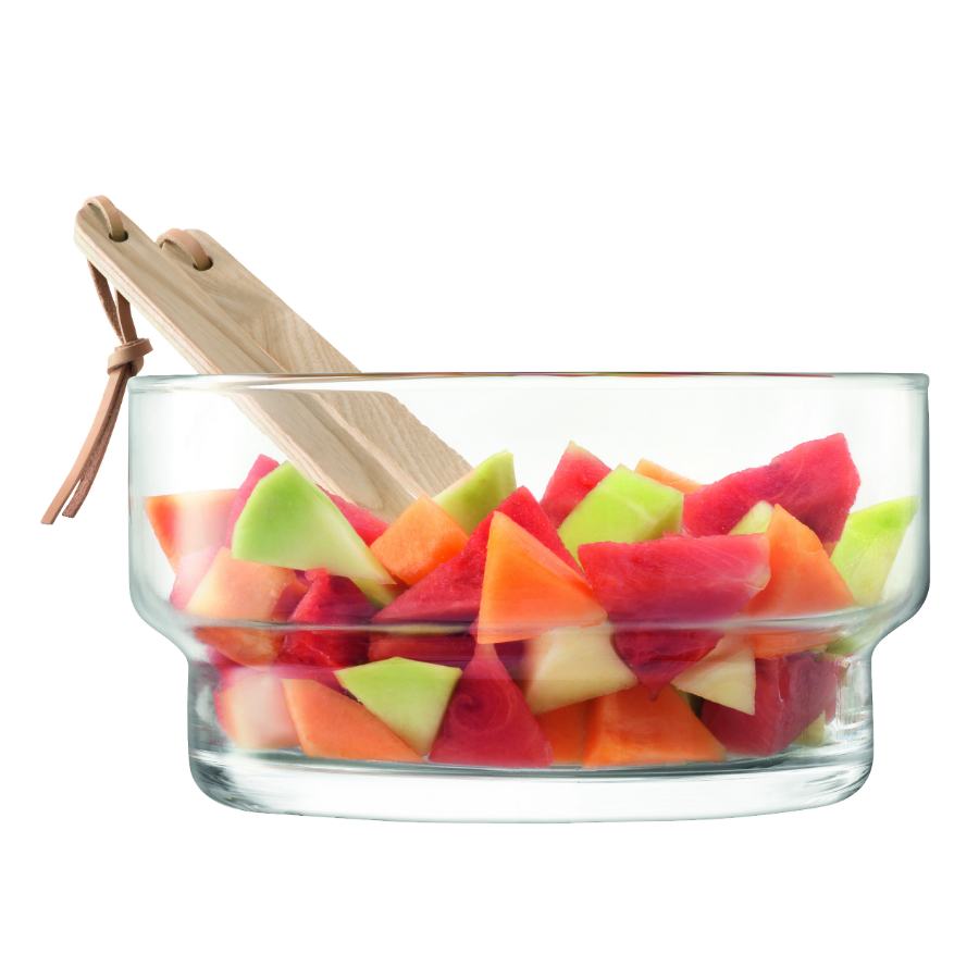 G1326-27-301 Блюдо глубокое utility с деревянными приборами d27 см LSA International  - Вид №2