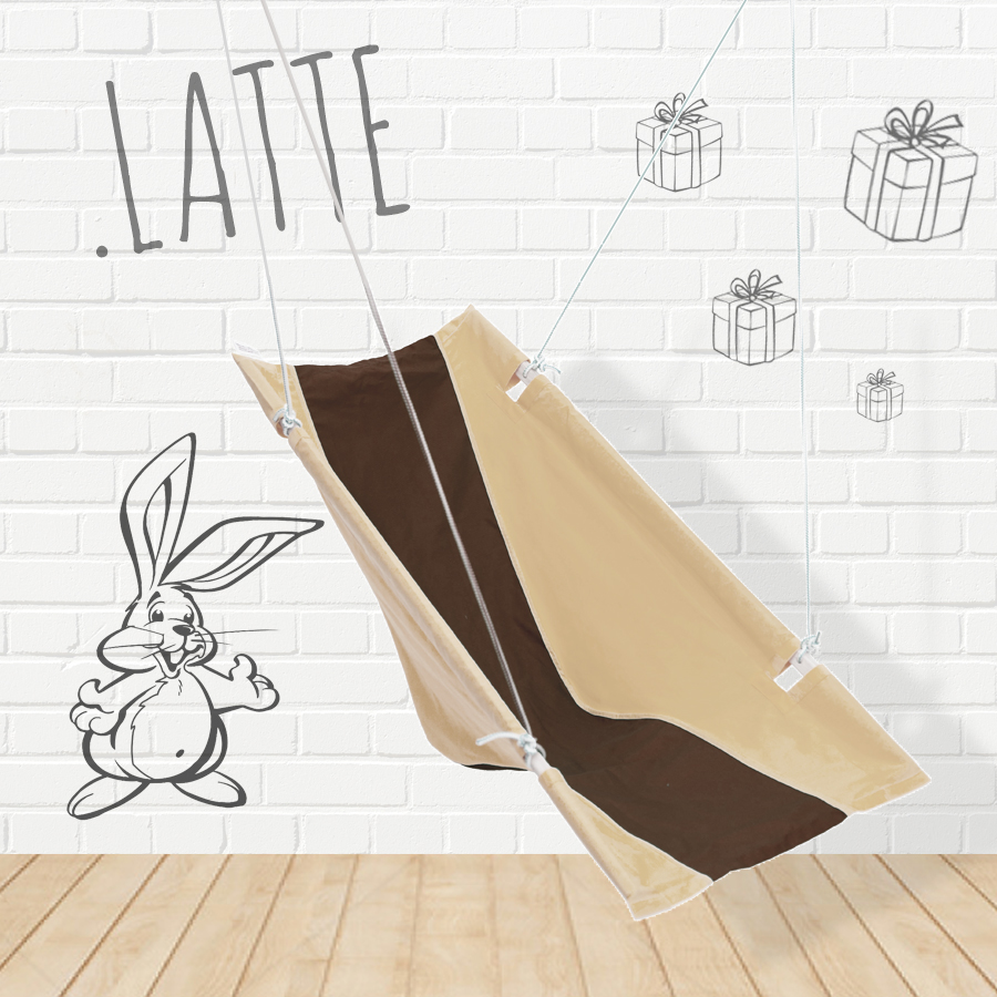 Гамак детский эргономичный бежево-коричневый ПОКАЧАЙКА  326718 Бежевый Santreyd  - Вид №1