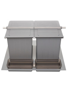 Система сортировки мусора Omega Top 600/31/3 Metallic Grey NAVAKO
