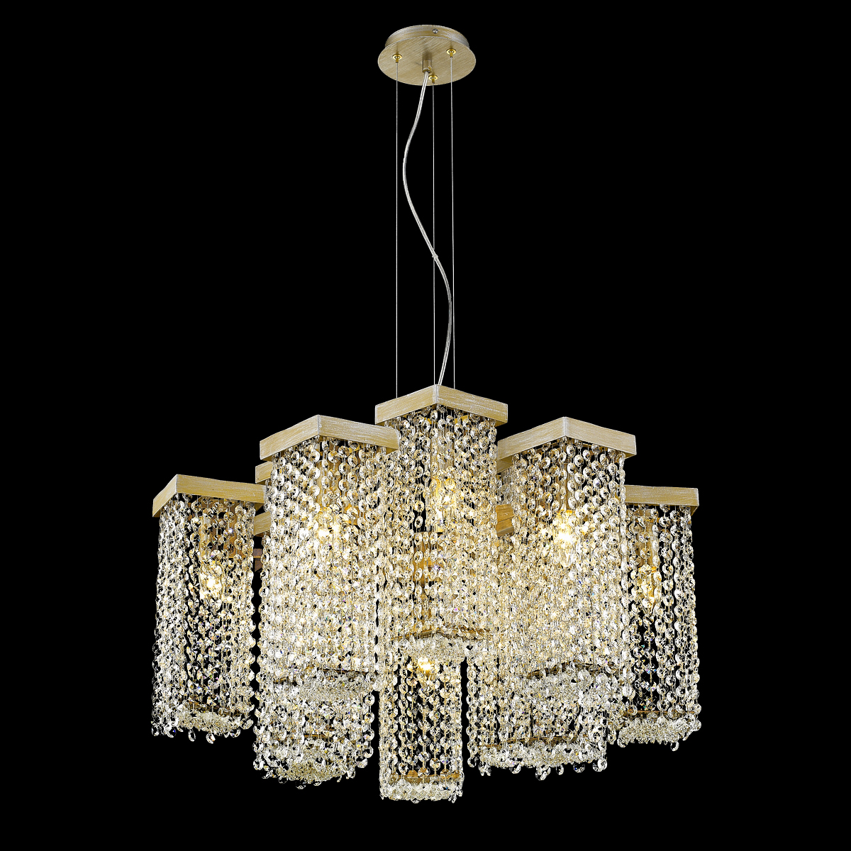 Подвесной светильник P68065-12 gold от Delight Collection DELIGHT COLLECTION ДИЗАЙНЕРСКИЕ 243868 Прозрачный;золото  - Вид №1