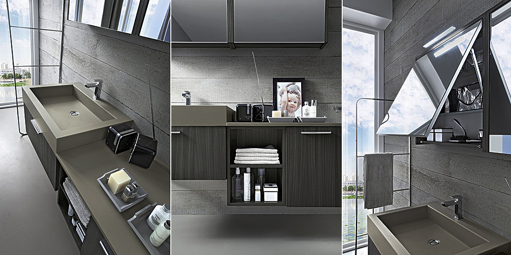 Комплект мебели для ванной комнаты Play 2012 80-81 Cerasa Play PLAY20128081 - Вид №1