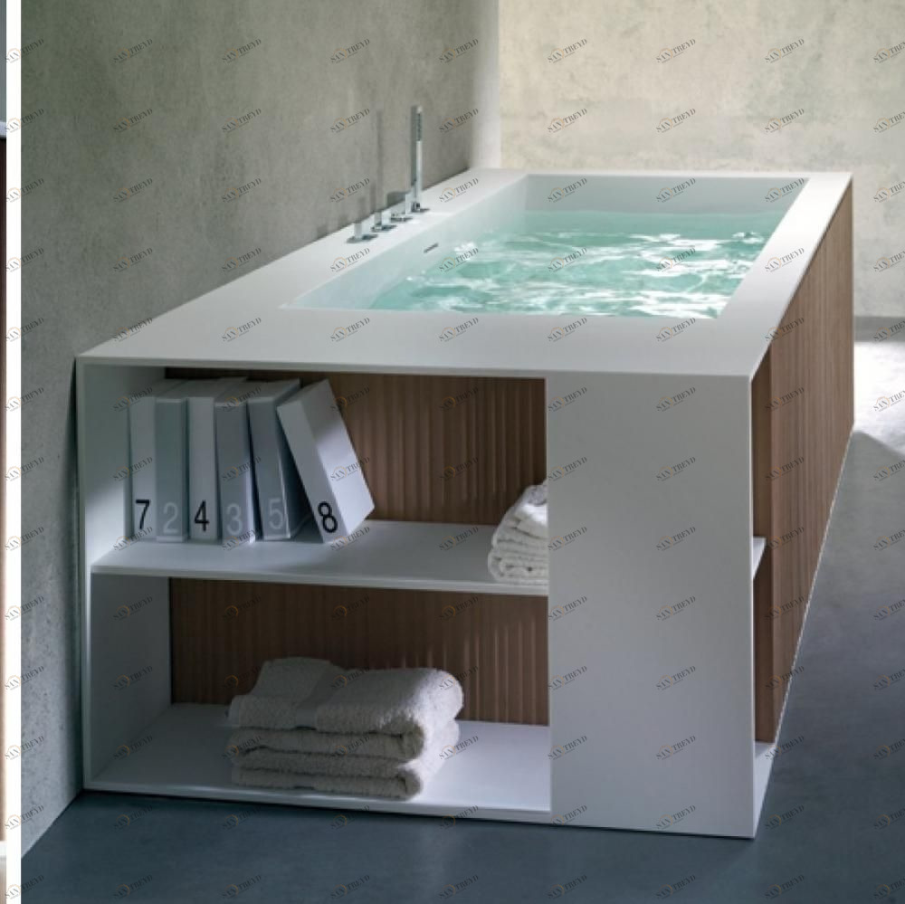 Ванна напольная с панелями Veer 220 см Karolitalia VEERRULE220X100