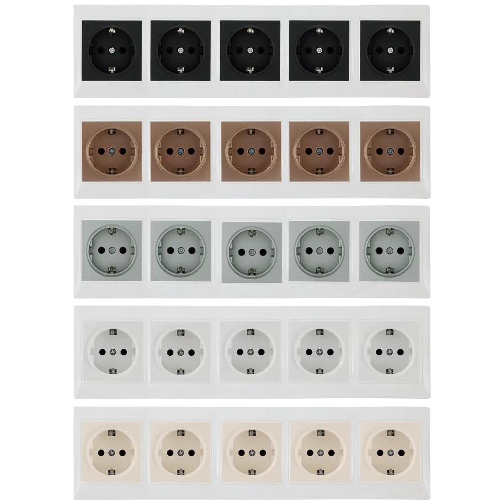TDM ELECTRIC Рамка горизонтальная для розеток и выключателей на 5 модулей 85591185 Таймыр STLM-0064411 - Вид №1