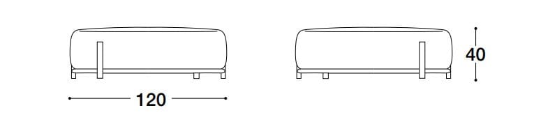 Квадратный пуф VOLPI Луиджи Вольпи ARCH-00117153 - Вид №2