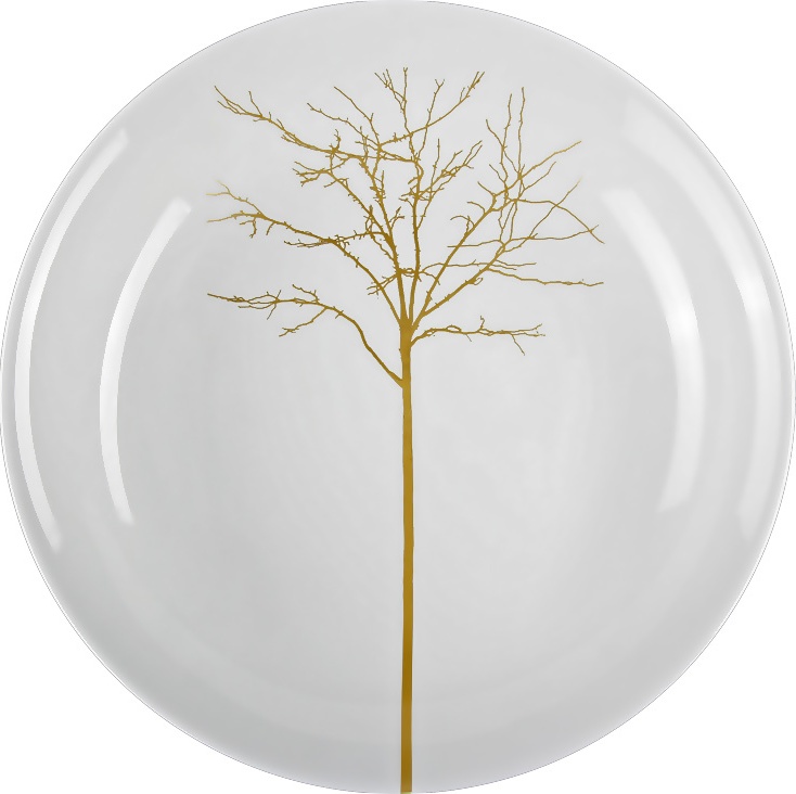 85118 Dibbern Тарелка суповая Dibbern "Золотой лес" 22,5см Фарфор костяной 